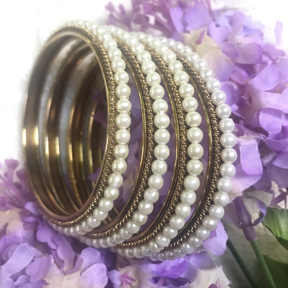 Beautiful pearl bangles !!